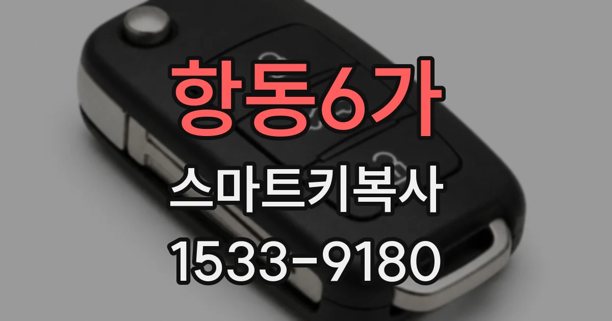 항동6가 스마트키복사
