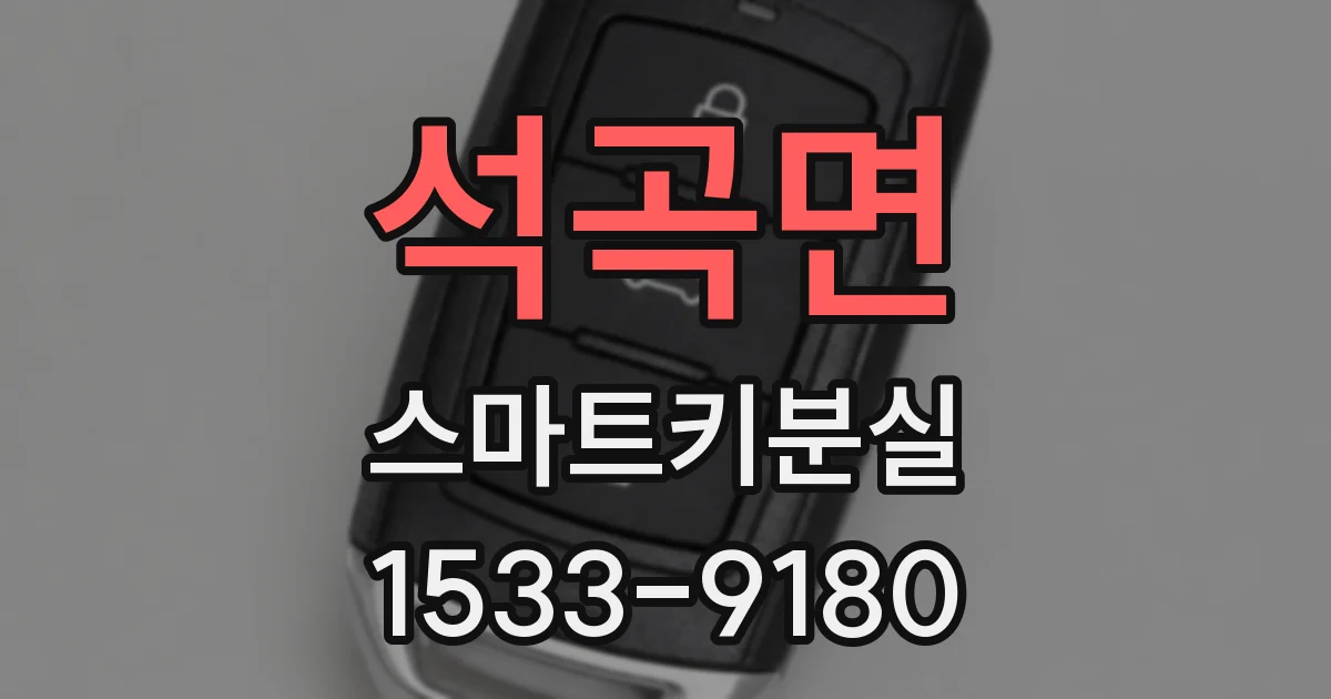 석곡면 스마트키분실