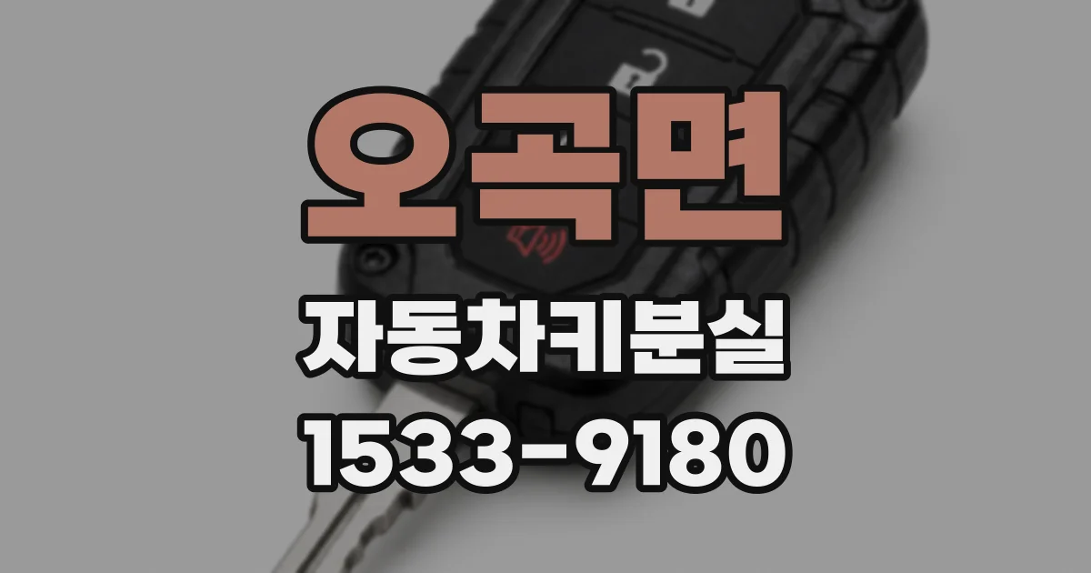 오곡면 자동차키분실