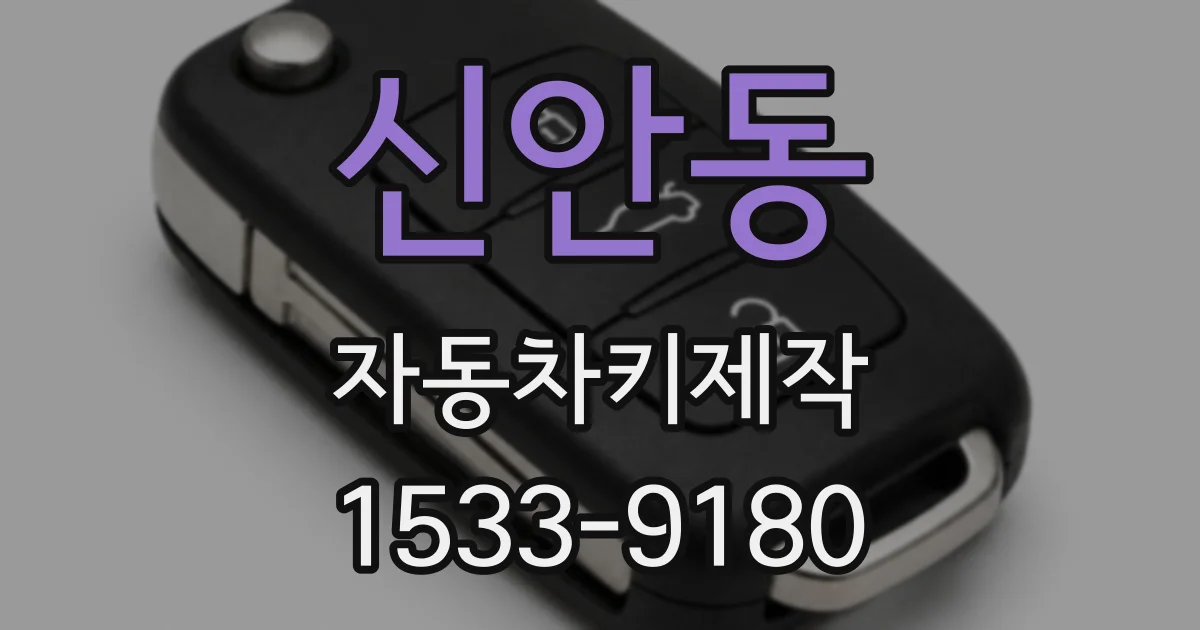 신안동 자동차키제작