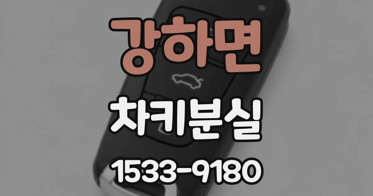 강하면 차키분실