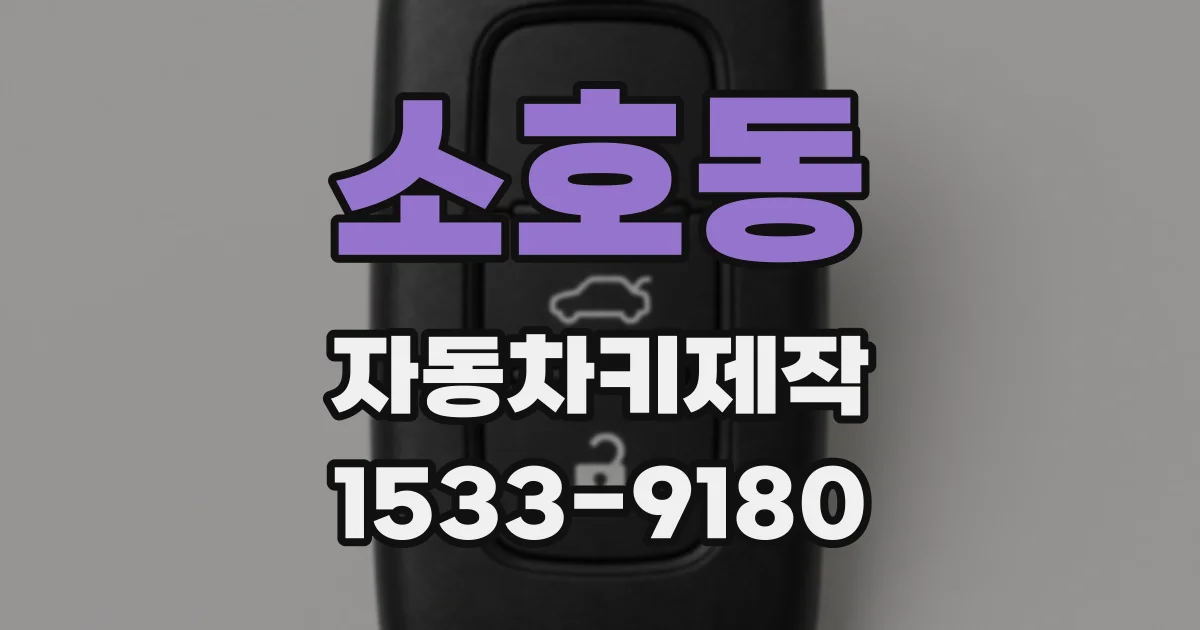 소호동 자동차키제작