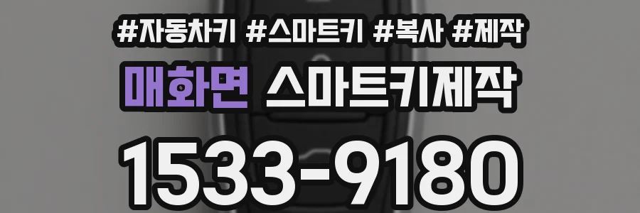 매화면 스마트키제작