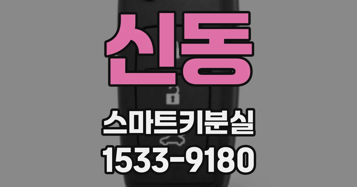 신동 스마트키분실
