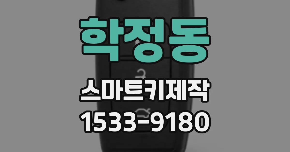 학정동 스마트키제작