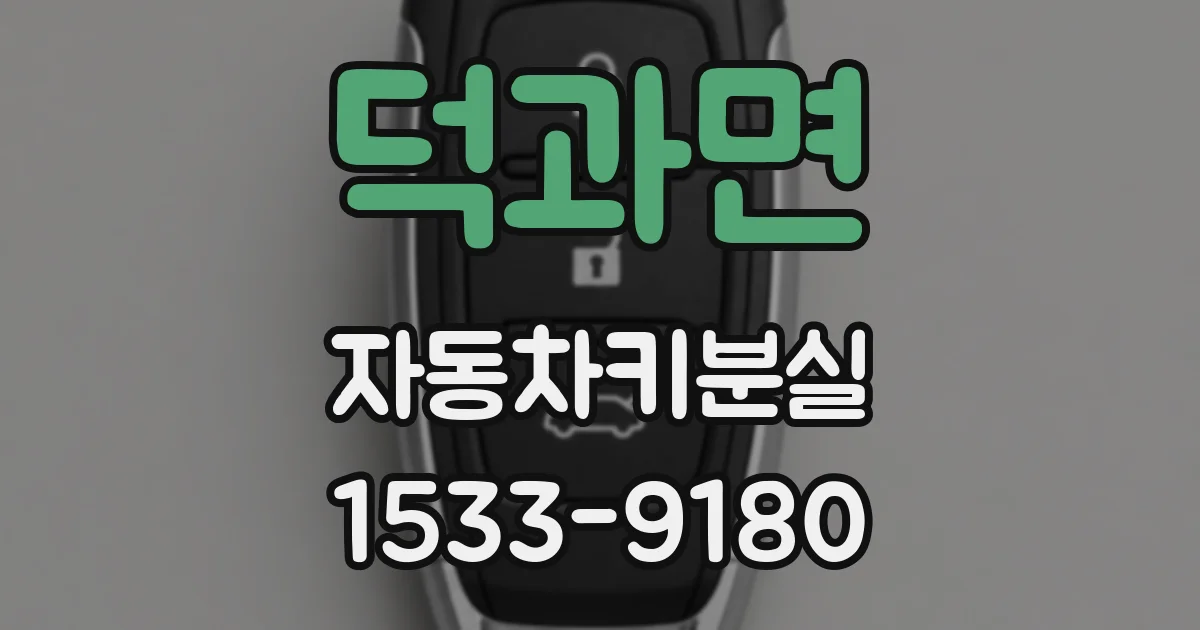 덕과면 자동차키분실