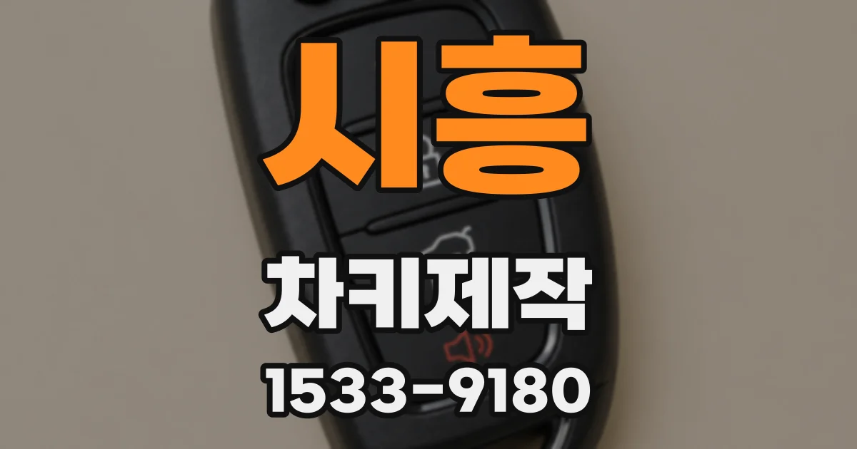 시흥 차키제작