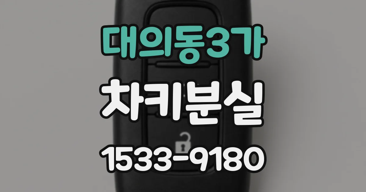 대의동3가 차키분실