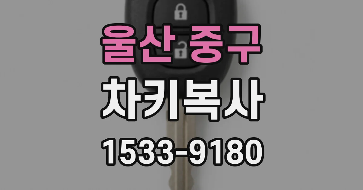 울산 중구 차키복사
