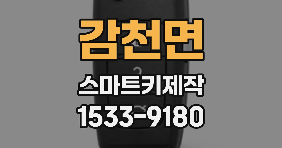 감천면 스마트키제작