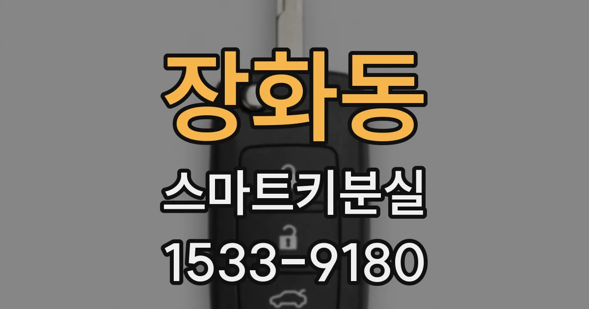 장화동 스마트키분실