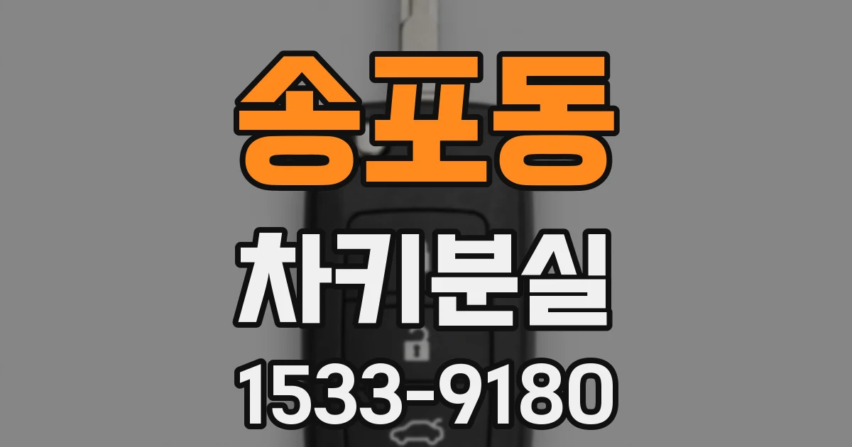 송포동 차키분실