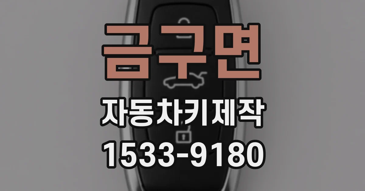 금구면 자동차키제작