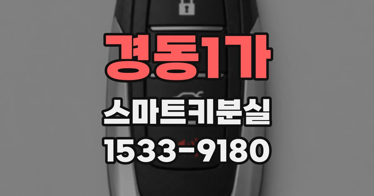 경동1가 스마트키분실