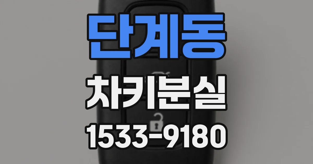 단계동 차키분실