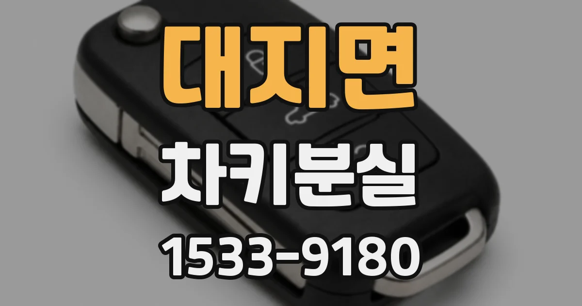 대지면 차키분실