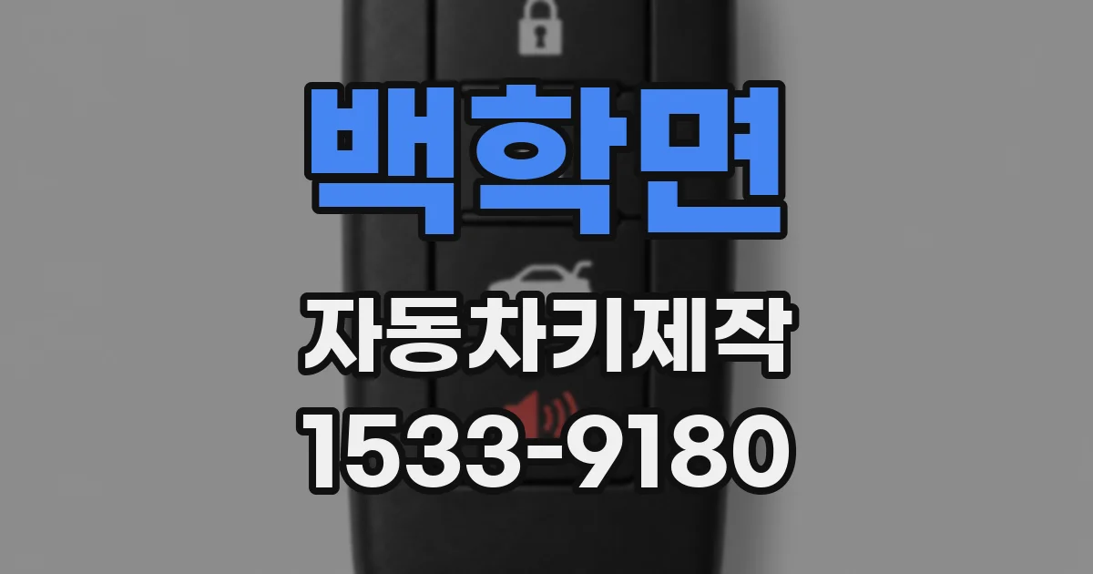 백학면 자동차키제작