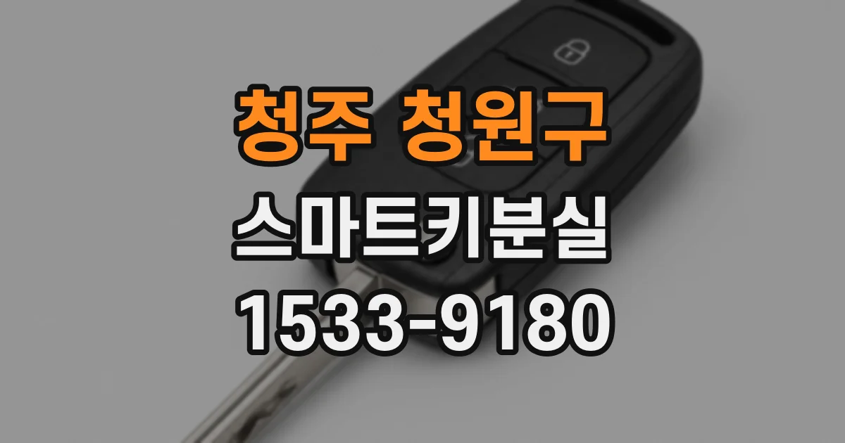 청주 청원구 스마트키분실
