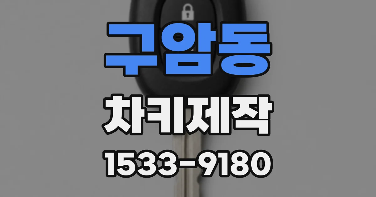 구암동 차키제작