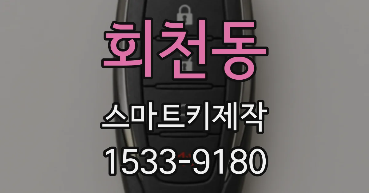 회천동 스마트키제작