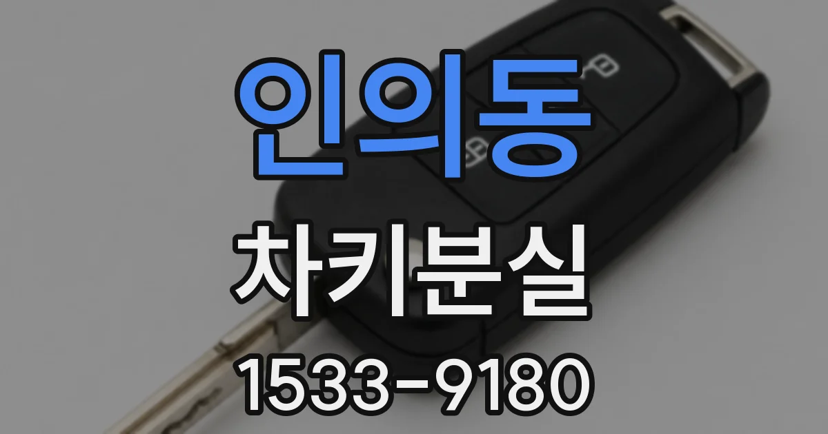 인의동 차키분실