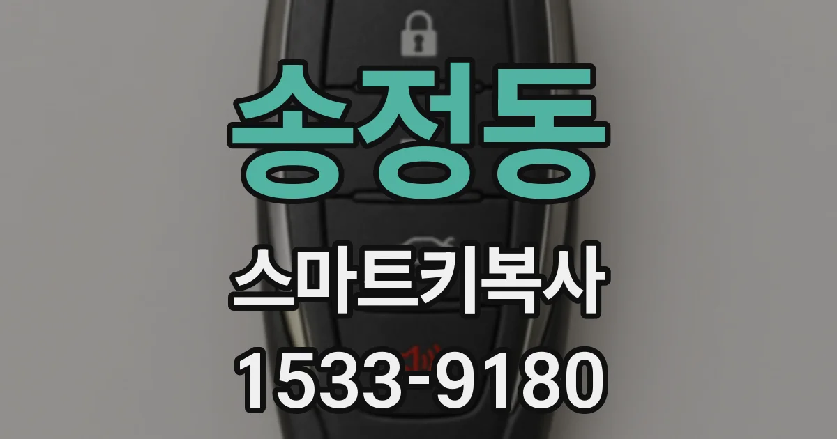 송정동 스마트키복사