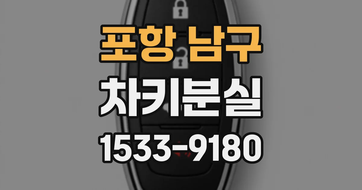 포항 남구 차키분실