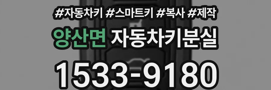 양산면 자동차키분실