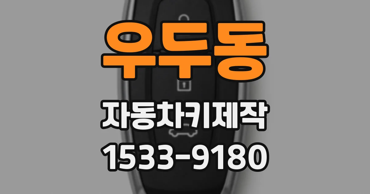 우두동 자동차키제작