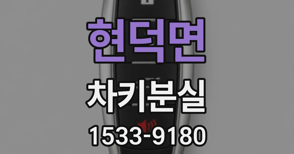 현덕면 차키분실