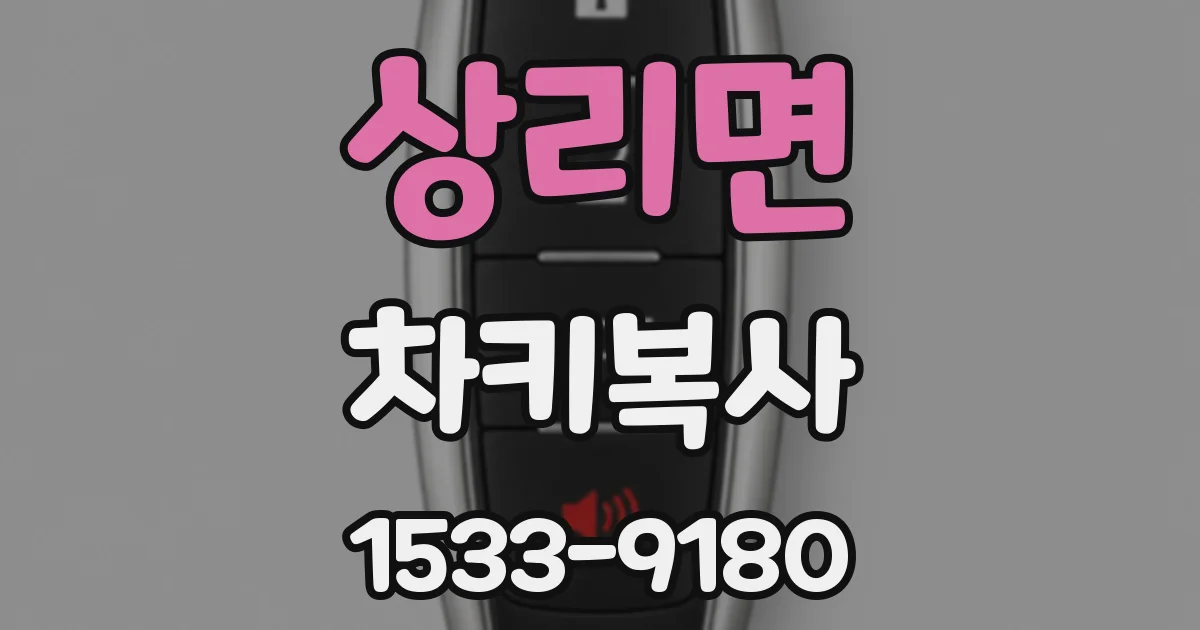 상리면 차키복사