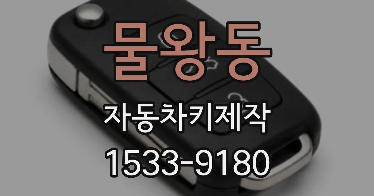 물왕동 자동차키제작