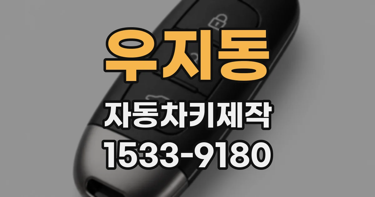 우지동 자동차키제작