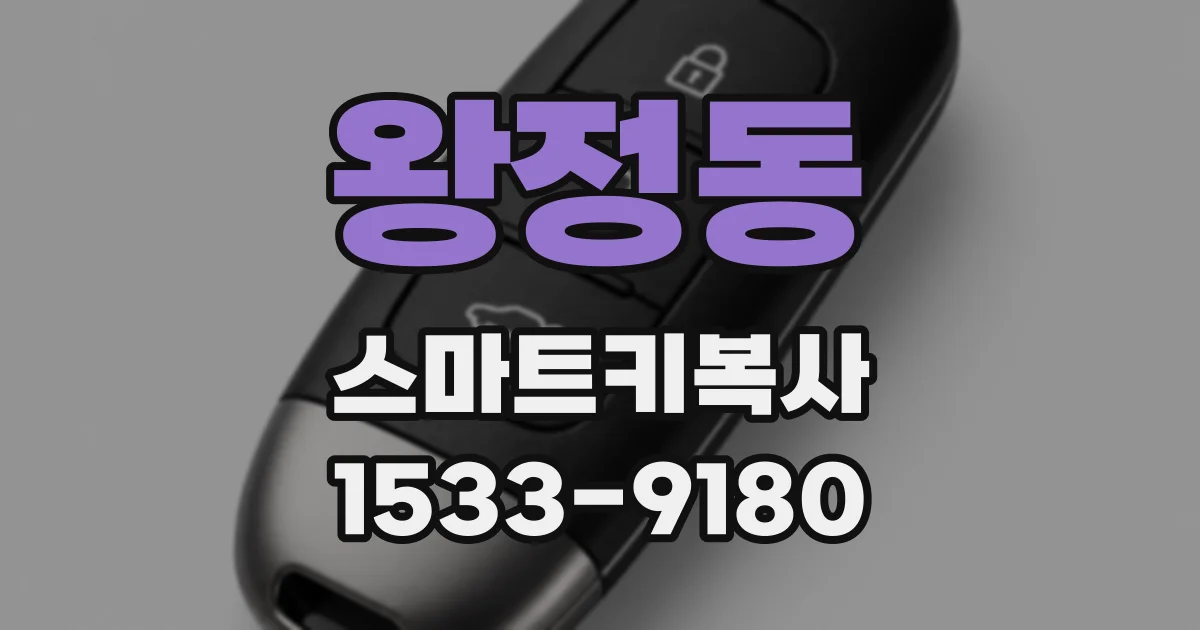 왕정동 스마트키복사