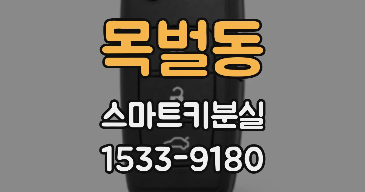 목벌동 스마트키분실