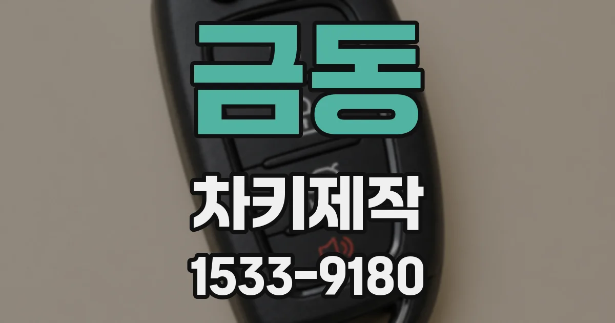 금동 차키제작