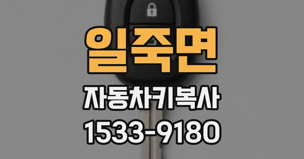 일죽면 자동차키복사