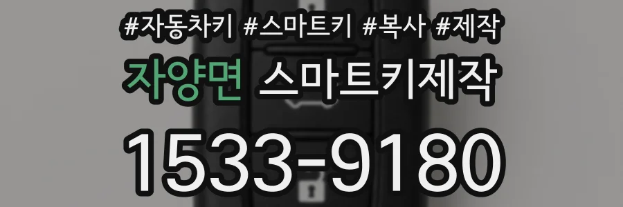 자양면 스마트키제작