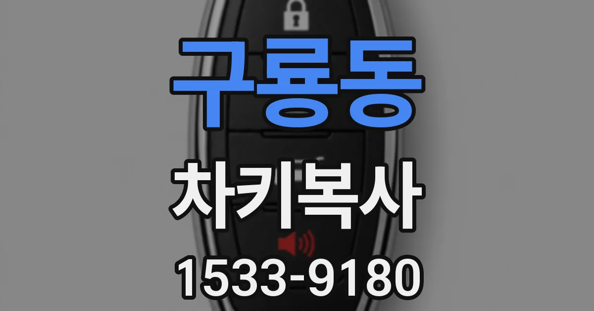 구룡동 차키복사
