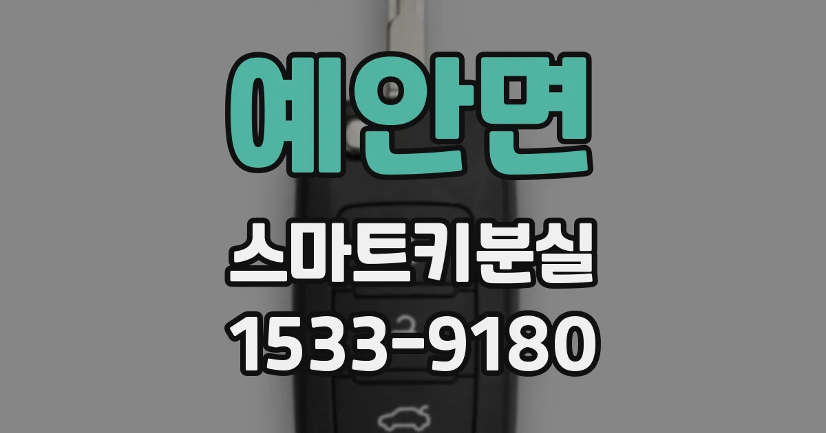 예안면 스마트키분실