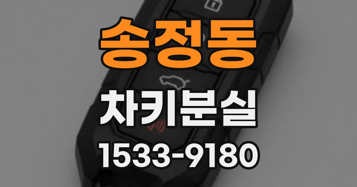 송정동 차키분실