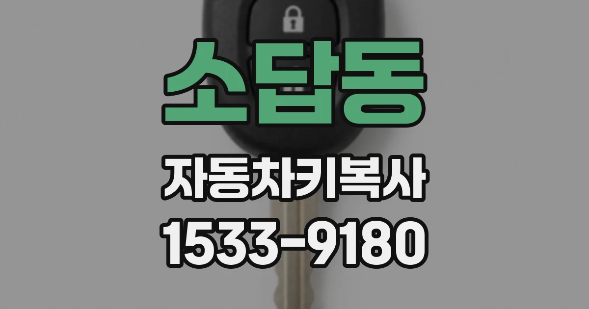 소답동 자동차키복사