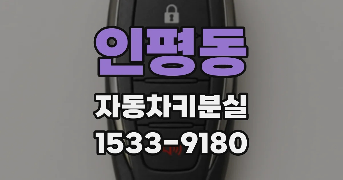 인평동 자동차키분실