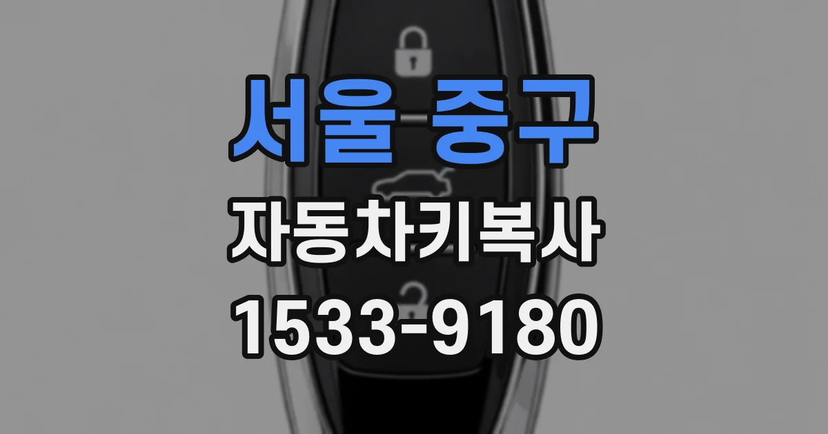 서울 중구 자동차키복사