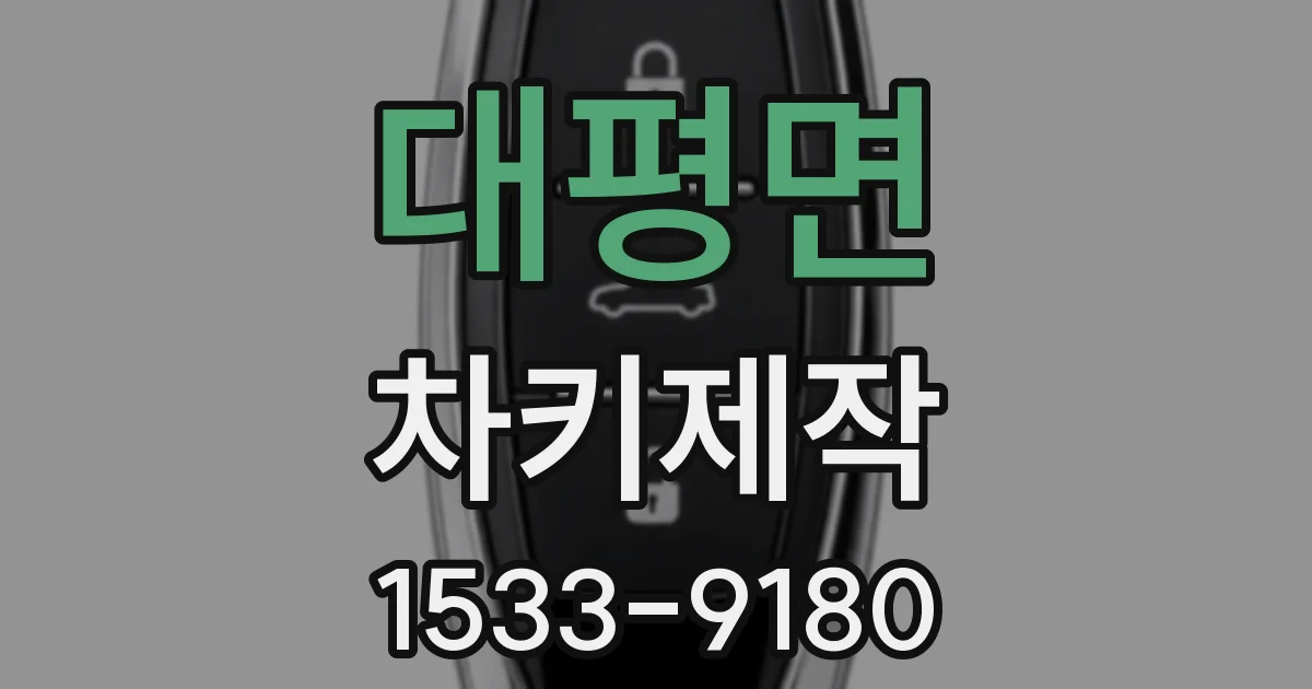 대평면 차키제작