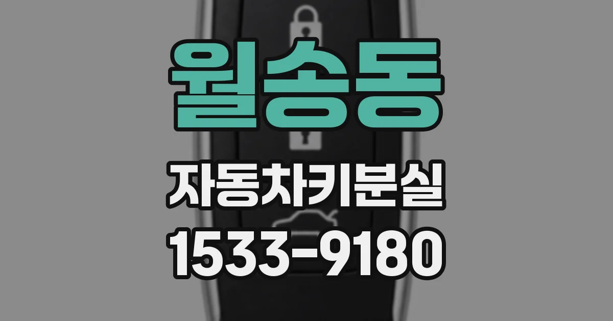 월송동 자동차키분실