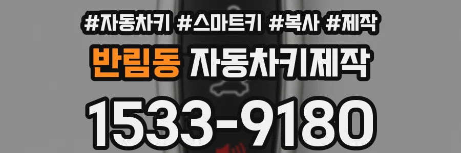 반림동 자동차키제작