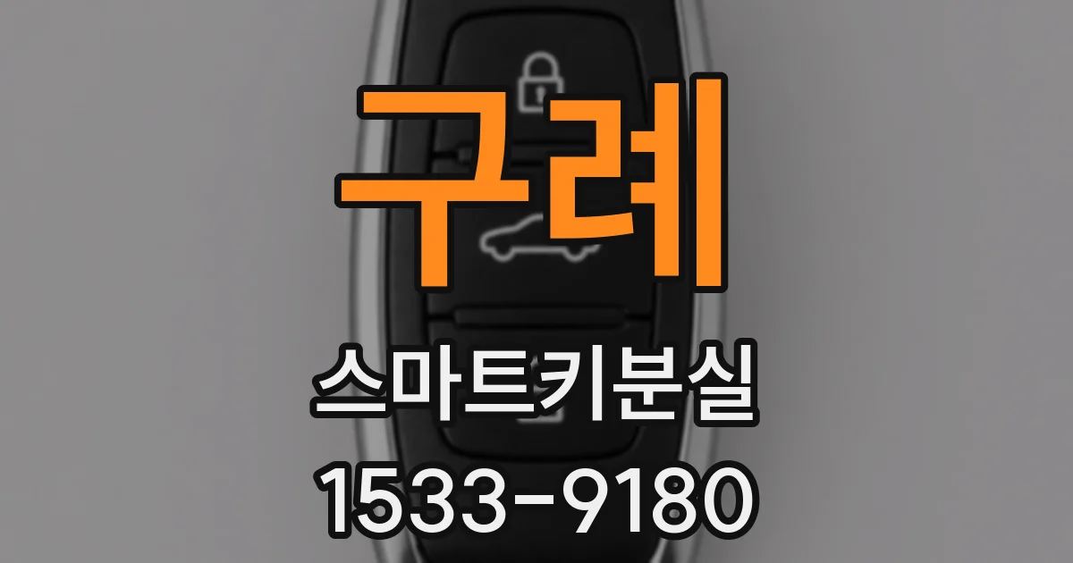 구례 스마트키분실