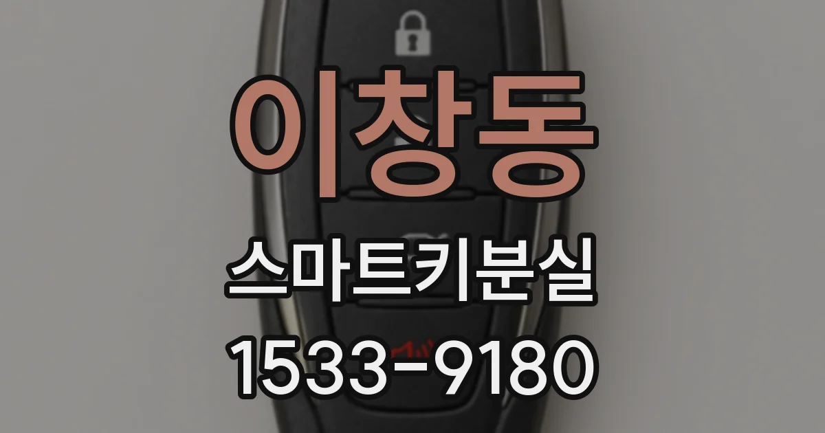 이창동 스마트키분실