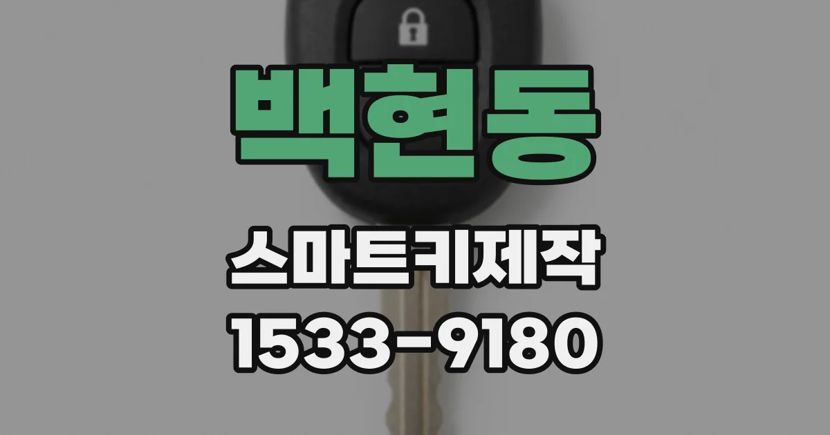 백현동 스마트키제작